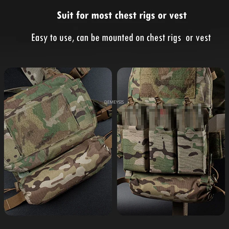 IFAK-bolsa médica táctica en rollo, botiquín de primeros auxilios listo para combate, bolsa de cinturón EDC para chaleco de caza, portador de placa, accesorio Airsoft - imagen 2