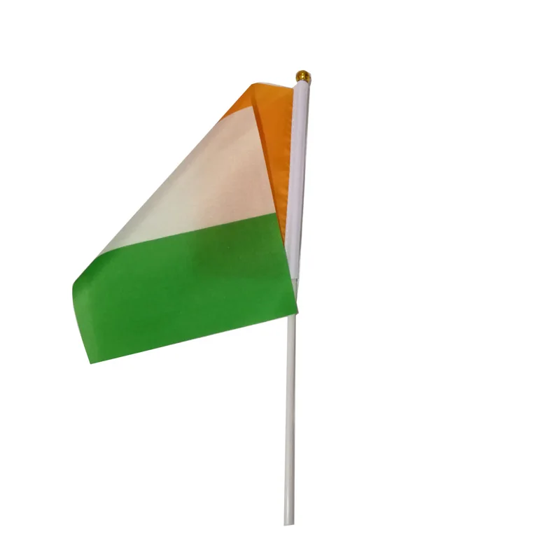 10 unids/lote banderas ondeantes de la costa de marfil 14x21cm bandera de la costa de marfil al por mayor - imagen 3