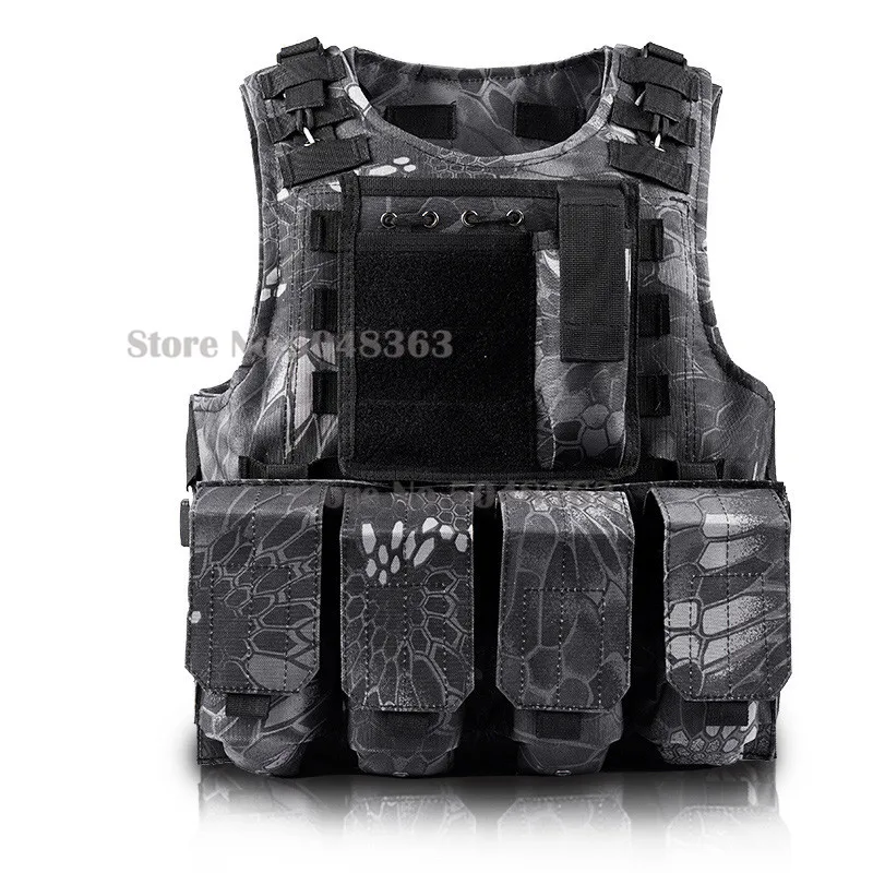 Chaleco táctico de caza militar para hombre, chaleco Molle Airsoft de combate, portador de placa de asalto, equipo de caza - imagen 2