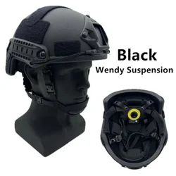 Casco táctico Kevla balístico ACH de corte alto casco balístico de alta calidad NIJ IIIA casco balístico con almohadilla de suspensión de Wendy rápido