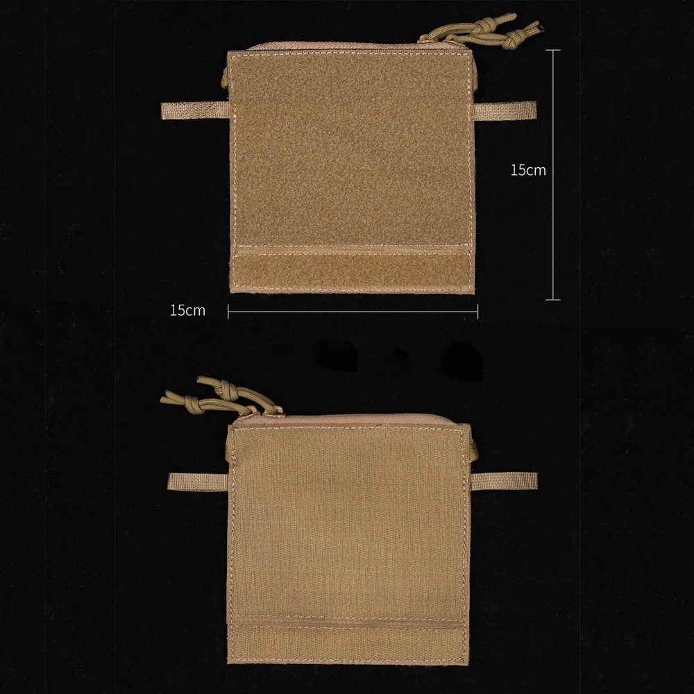 Bolsa táctica de administrador, bolsas pequeñas con gancho y bucle, organizador, bolsa con cierre de cremallera, aparejo de pecho, accesorios para chaleco de caza - imagen 2