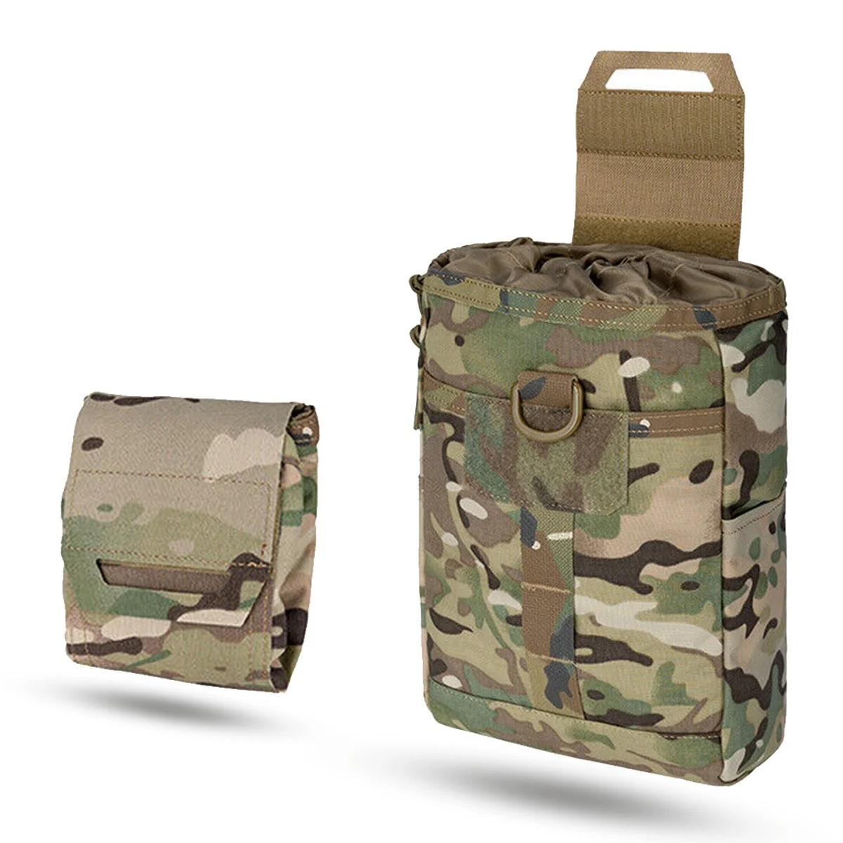 Bolsa de descarga táctica MOLLE con cordón enrollable