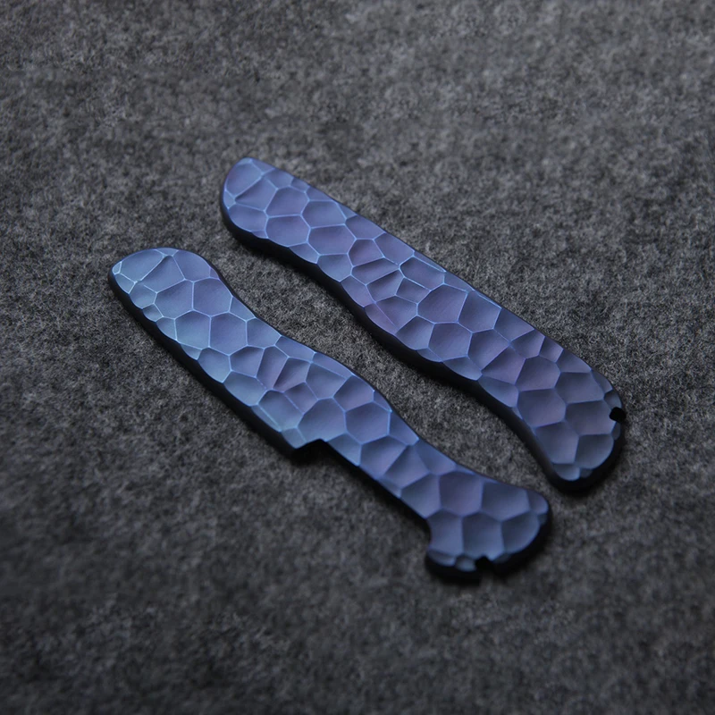 Mango de aleación de titanio para cuchillo, herramienta de rescate MW4DE, 4 tipos, parches de escala, reemplazo del ejército suizo para cuchillos Victorinox de 111MM - imagen 5