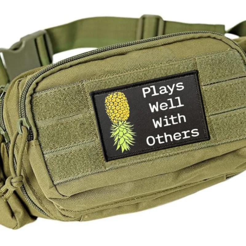 Parche táctico velcro gancho y bucle para mochila, brazalete
