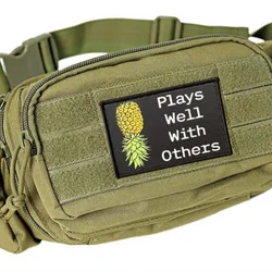 Parche táctico velcro gancho y bucle para mochila, brazalete