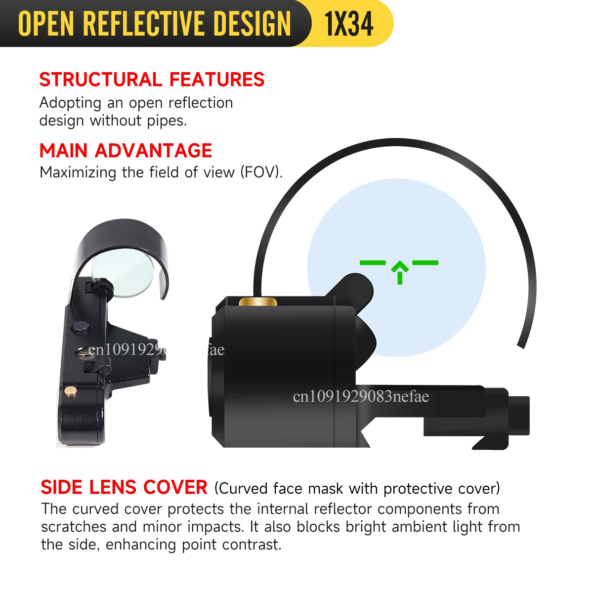 OKP-7 SVD 1x34 mira réflex mira telescópica táctica ОКП-7 rojo verde punto/flecha versión óptica se adapta a riel de 20mm 22LR.5.56.308 Etc. - imagen 4