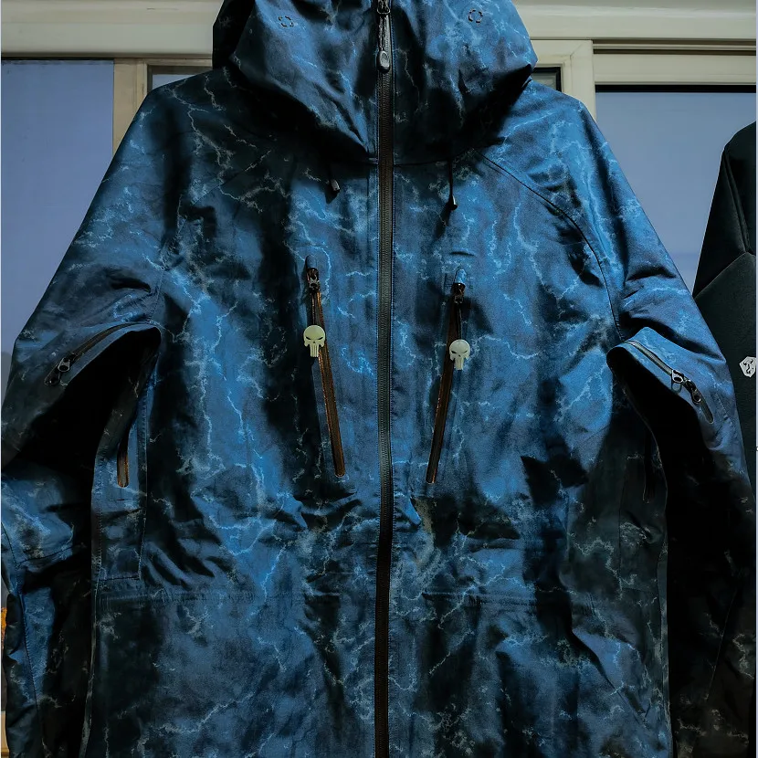 Calavera luminosa con cremallera, luz nocturna, tricolor, TPU, mochila táctica para exteriores, decoración de ropa, cuerda extraíble, colgante con cremallera - imagen 5