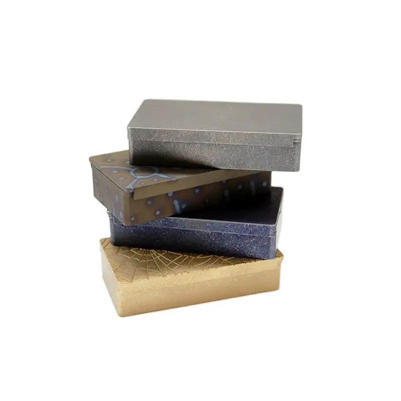 Caja táctica de supervivencia para exteriores, almacenamiento EDC de titanio TC4, caja de hierro de estaño - imagen 3