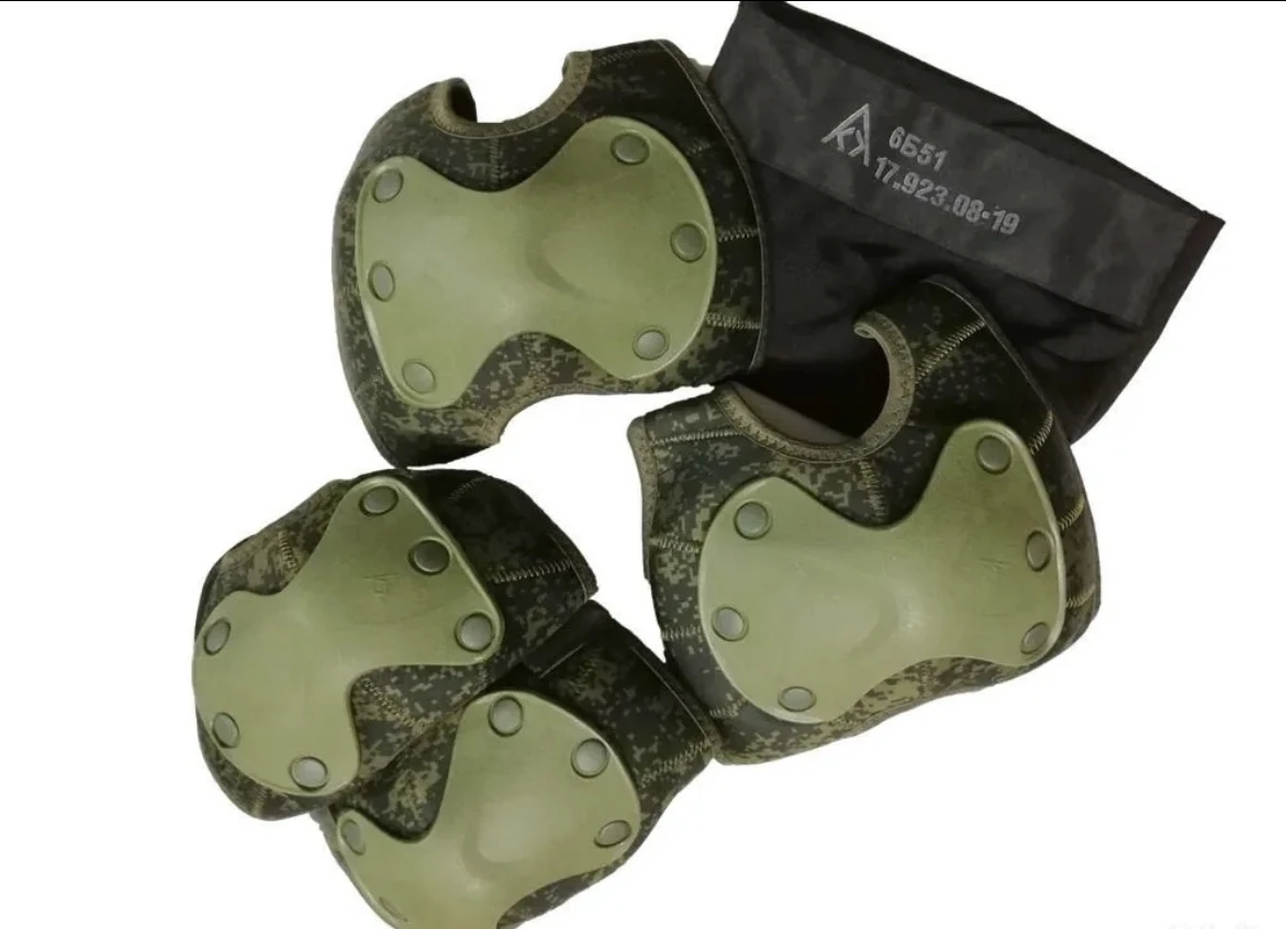 Rodilleras y coderas tácticas para exteriores Little Green Man 6B51, juego completo nuevo, nuevo de segunda generación - imagen 2