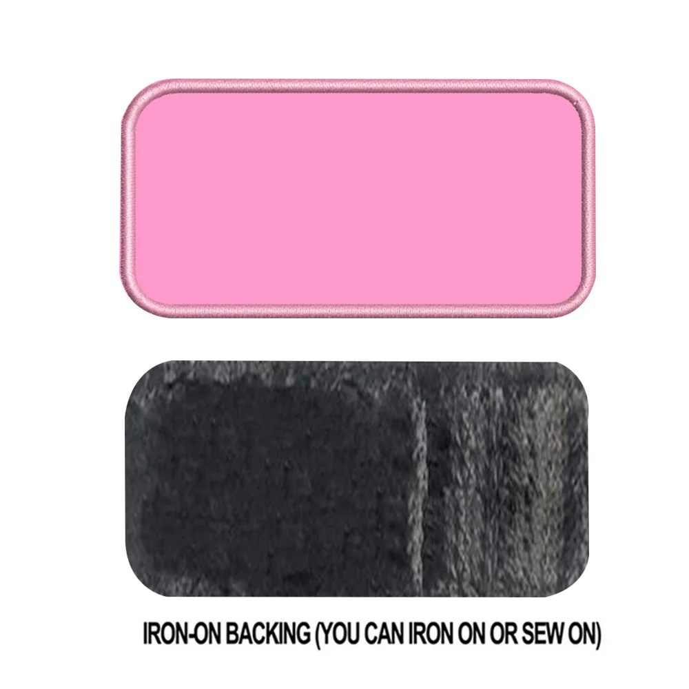 pink iron on