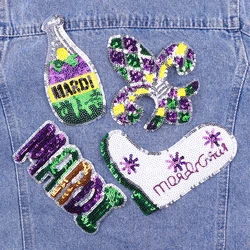 Parche bordado termoadhesivo Mardi Gras – Nueva Orleans