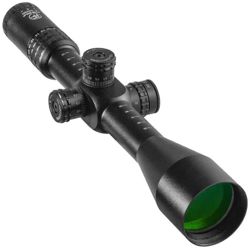 Fire wolf 5-25X50 FFP táctico óptico Rifle alcance rojo verde caza Riflescope vidrio retícula mira de francotirador - imagen 2
