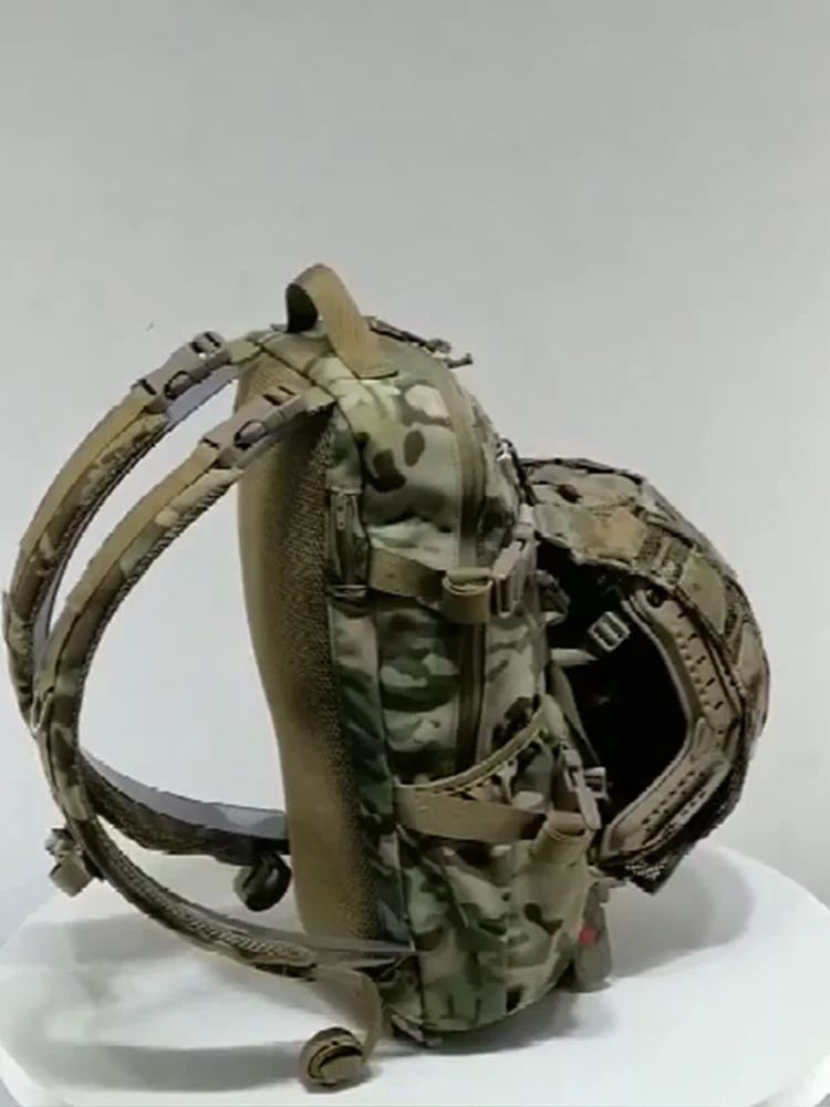 Mochila multifuncional para acampar al aire libre, cubierta de casco de camuflaje de campo, mochila táctica diaria, Base de agua - imagen 4