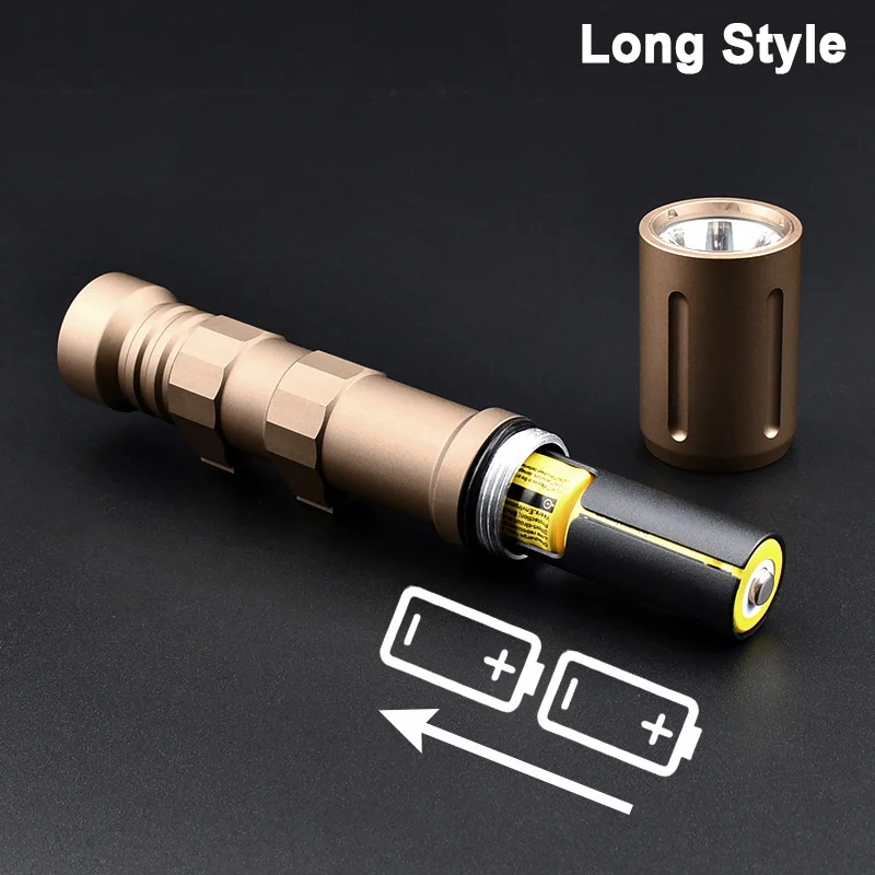 Linterna táctica de alta potencia para PLH-V2, foco de arma de 1300 lúmenes, compatible con carril de 20MM, AR15, Airsoft - imagen 5