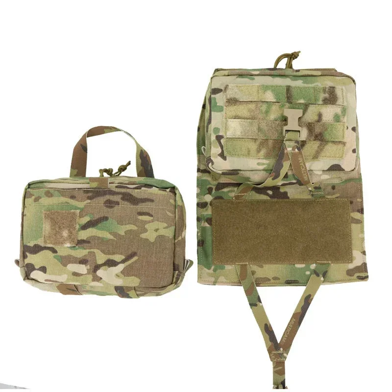 Mochila de hidratación táctica, bolsa Molle de asalto Multicam, chaleco de caza al aire libre, portador de placa trasera, equipo de bolsa de agua - imagen 3