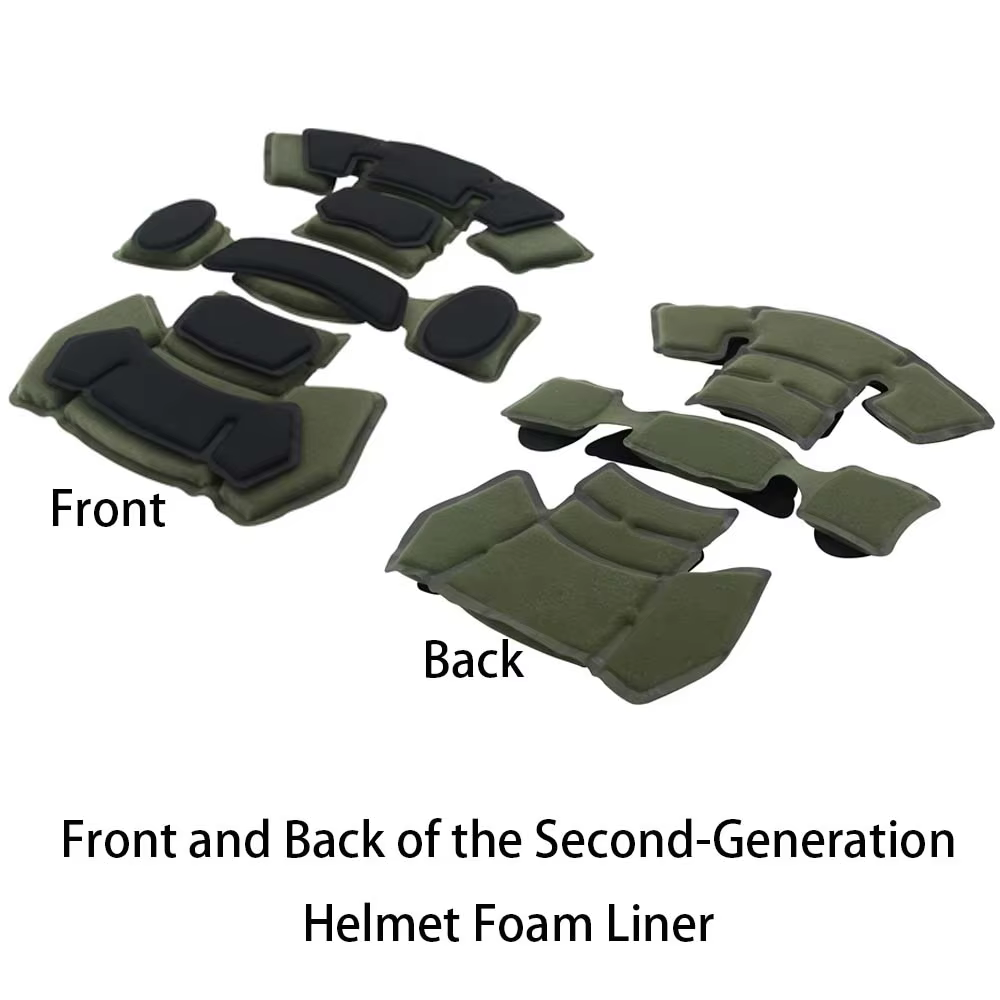 Casco táctico de espuma, almohadillas absorbentes, impermeable - imagen 3