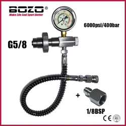 Conector DIN G5/8 acero inoxidable para recarga de tanque HPA