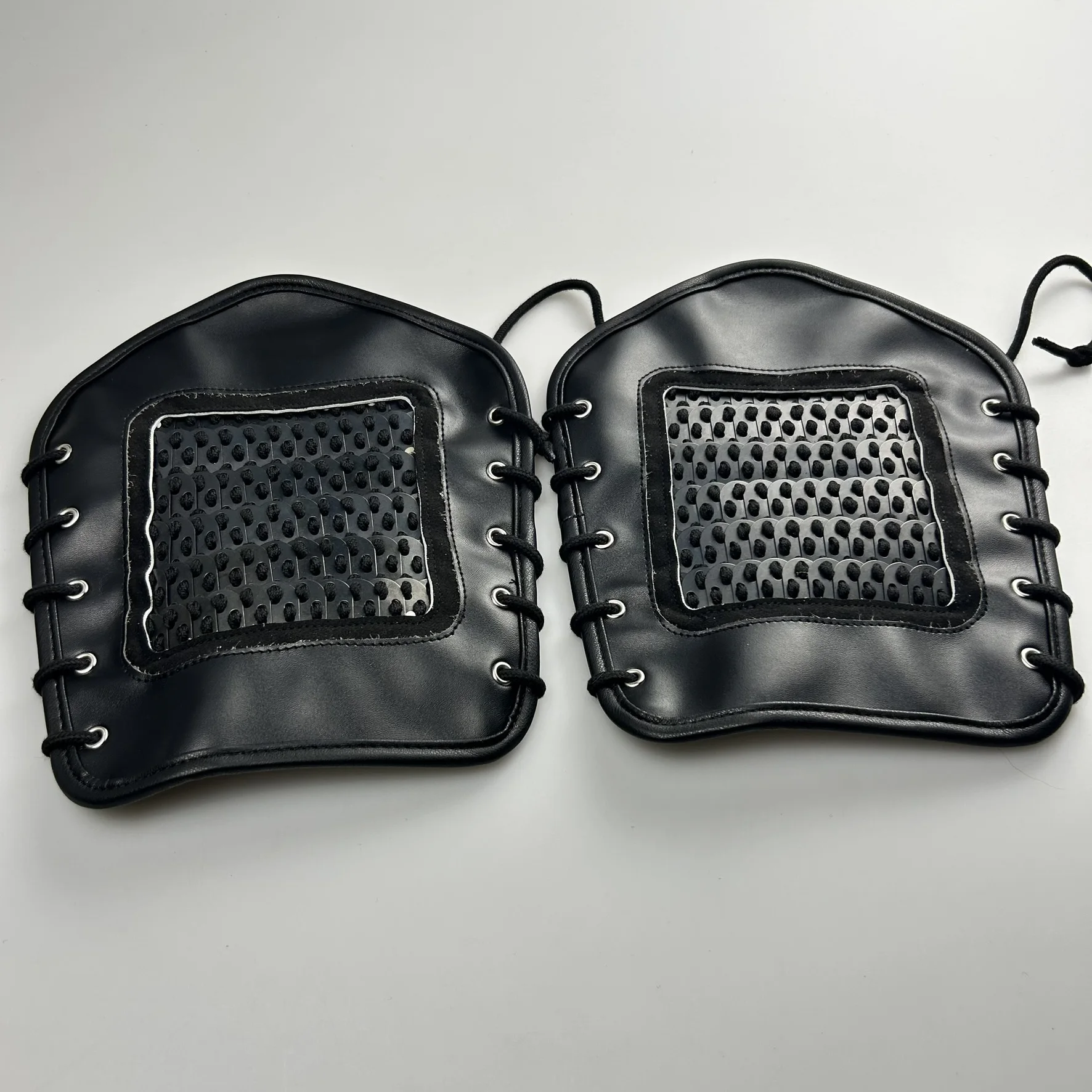 Brazaletes de armadura táctica con diseño de escamas de pescado, armadura china antigua para cosplay y fotografía de películas, protectores de brazo estilo Hanfu unisex