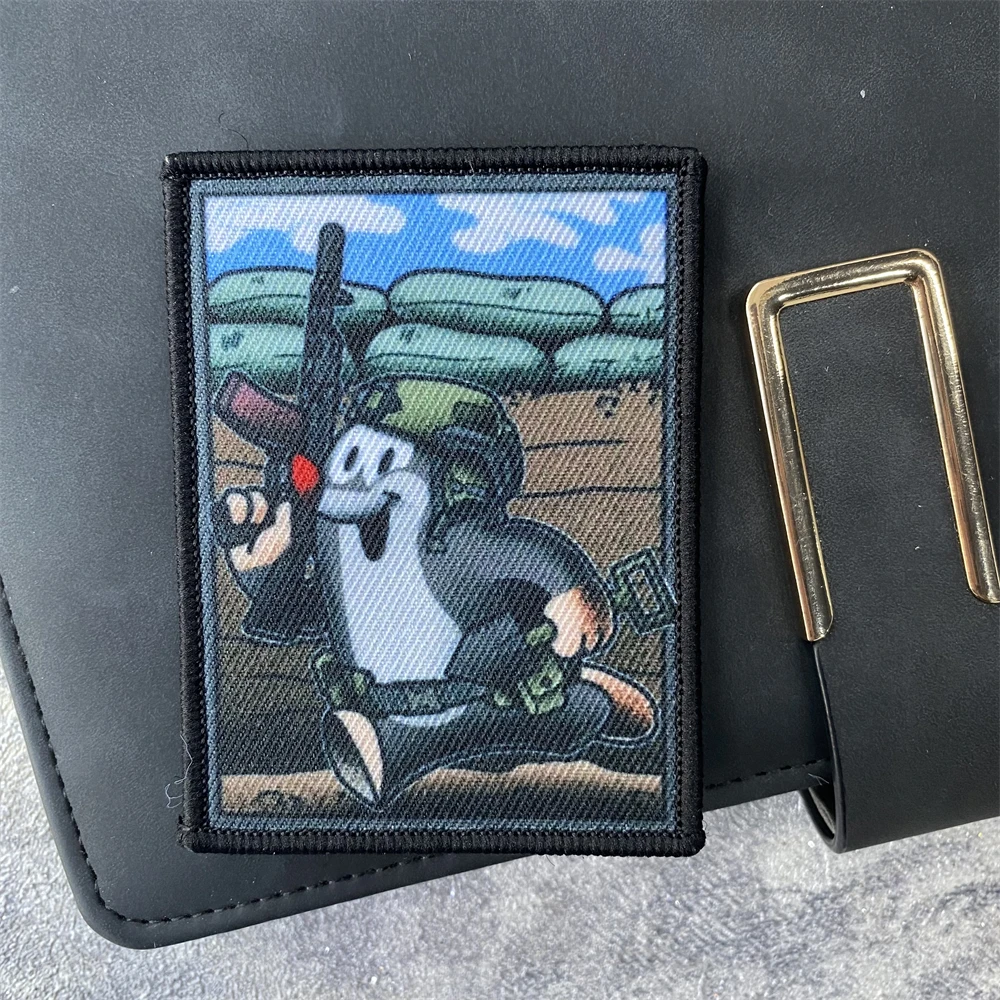 Parches de insignia de moral táctica de operador Mole Krtek, estampado militar del ejército, gancho y lazo, brazalete, mochila, sombrero, accesorios, pegatinas - imagen 4