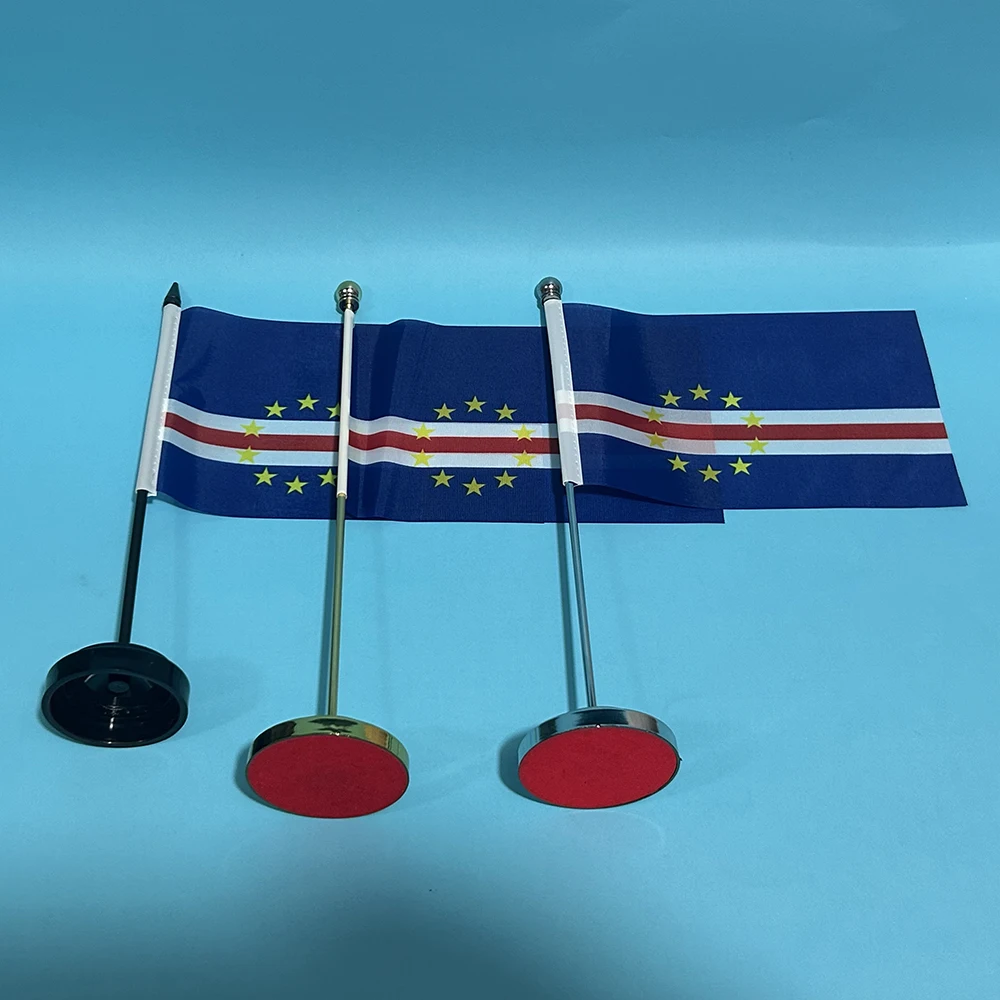 BANDERA DE SKY, bandera de escritorio de oficina de capa, bandera Verde, 14x21cm, capa de poliéster, cartel nacional Verde, adornos de escritorio, banderas, decoración de mesa - imagen 2