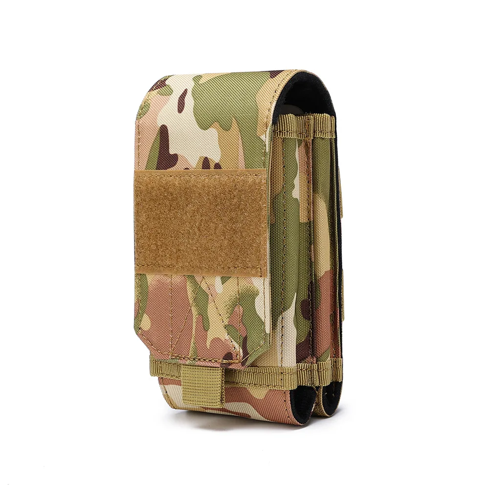 Bolsa para teléfono móvil con láser Molle doble, cinturón táctico EDC, soporte para accesorios de cintura, bolsa para acampar al aire libre, paquete para teléfono móvil - imagen 3