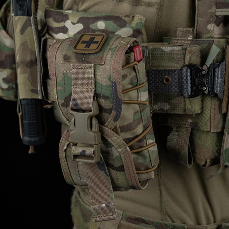Mini bolsa táctica Ifak Molle EMT combate médico al aire libre Mini bolsa de kit de trauma de emergencia - imagen 4