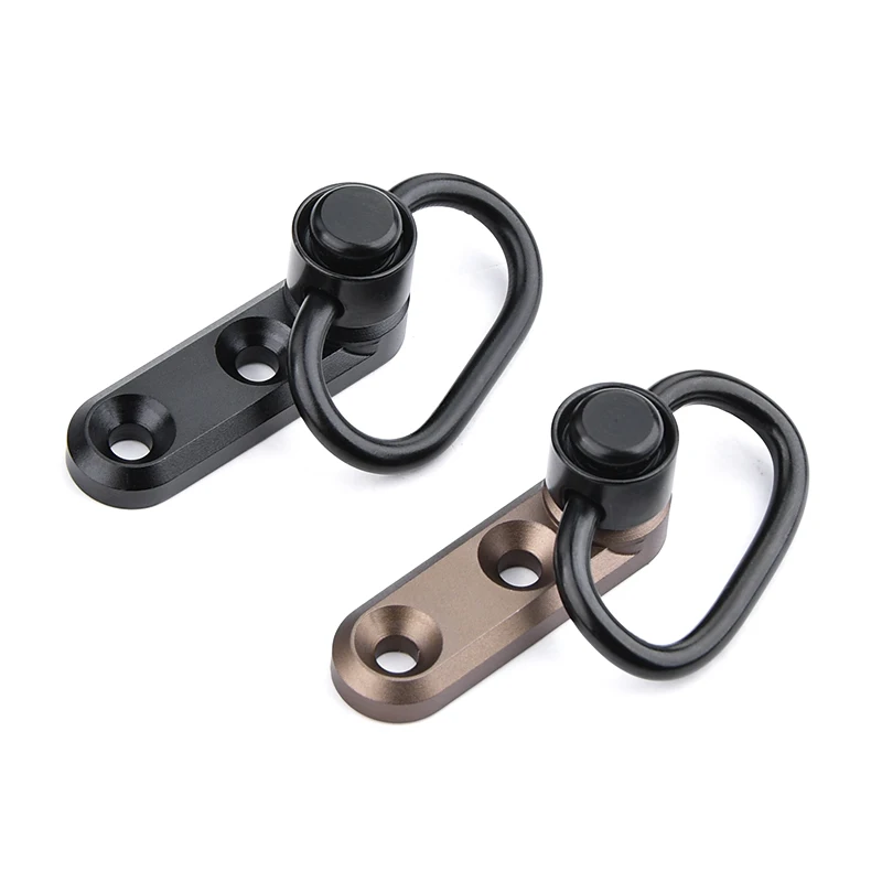 WADSN QD Correa giratoria con hebilla, Base de montaje, correa de Metal de liberación rápida, hebilla de caza, accesorios de Airsoft, montaje de Mlok Keymod - imagen 4