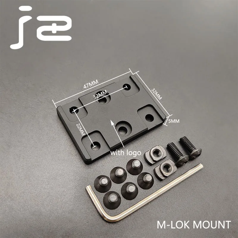 Linterna táctica para arma de caza, montaje lateral doble para exteriores, luz de explorador M300 M600, montaje de luz para arma lateral a lado, compatible con MLOK - imagen 4