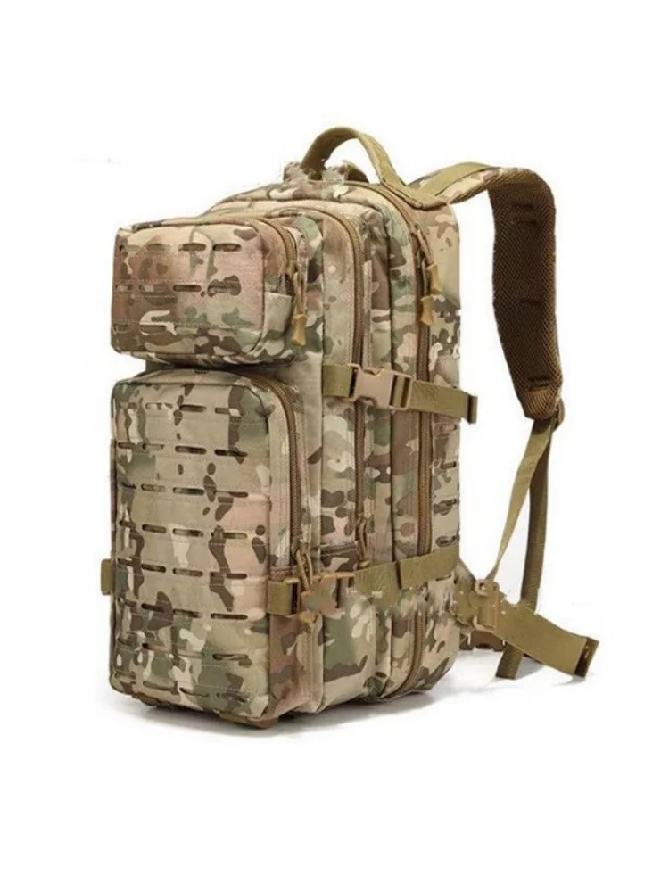 Bolsa de escalada al aire libre, mochila de viaje de gran capacidad, resistente al desgaste, aclara la carga, bolsa táctica de doble hombro de camuflaje - imagen 4