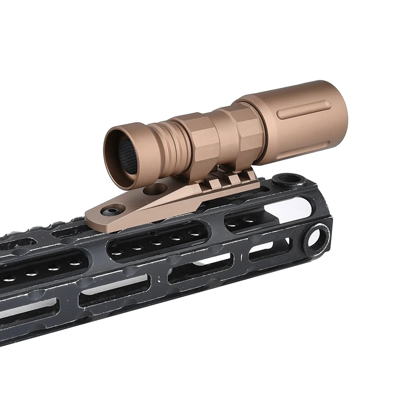 CS luz de exploración táctica de montaje 3 ranuras Base de carril de aluminio 20mm Rail linterna Base para Mlok Keymod Surefir M300 M600 X300 PLH-V2 - imagen 5