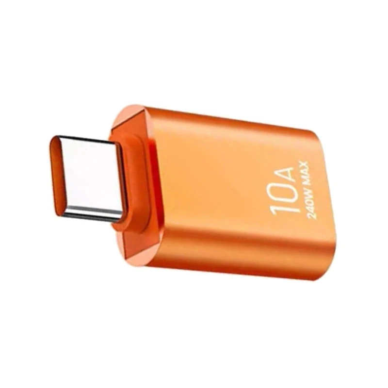 Una pequeña batería naranja con el número 10