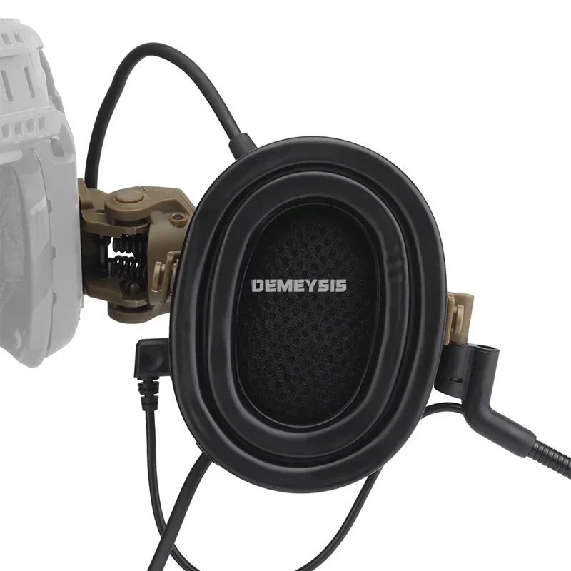 Auriculares de comunicación táctica para juego de guerra, orejeras con reducción de ruido para caza al aire libre, combate de Paintball, auriculares con captación de sonido - imagen 5