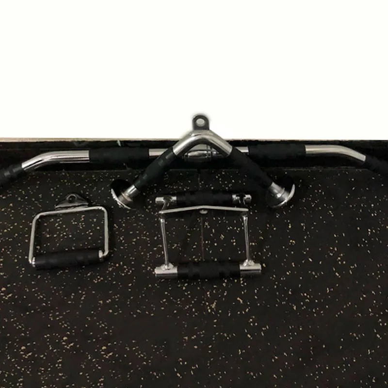 Fitness Lat Pull Down Handle gimnasio polea Cable máquina accesorio tríceps cuerda para entrenamiento en casa entrenamiento remo barra en T sólida - imagen 3