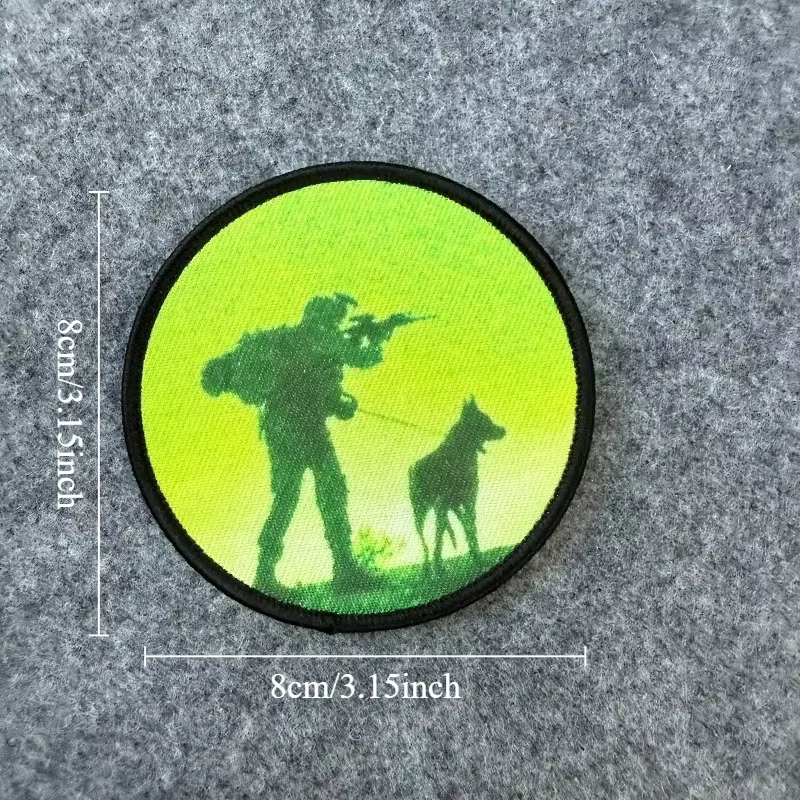 Parche táctico militar con gancho y bucle para perro - imagen 4