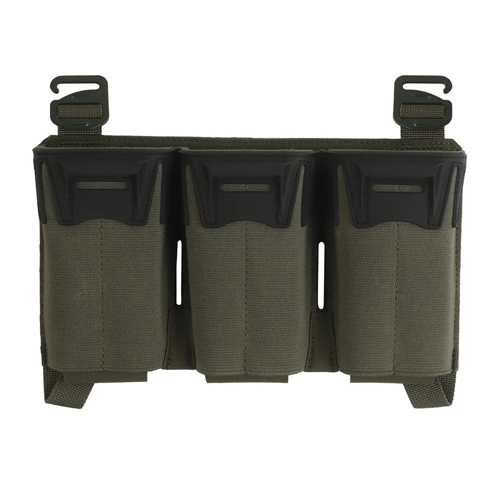 Ganchos G de caza tipo K, Panel de revista triple multicalibre para M4 556/7.62X39/PCC, mordazas Glock extendidas de 9mm, bolsa frontal de chaleco KZ K19 - imagen 3