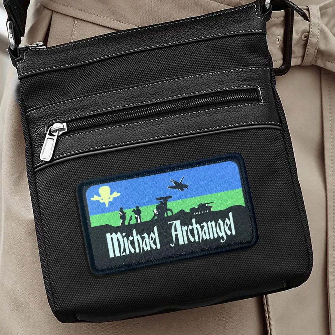 Parche táctico Michael Arcángel, divertido moral, Meme, gancho, cierre adhesivo, insignia para mochila, gorra Molle, pantalones vaqueros - imagen 5