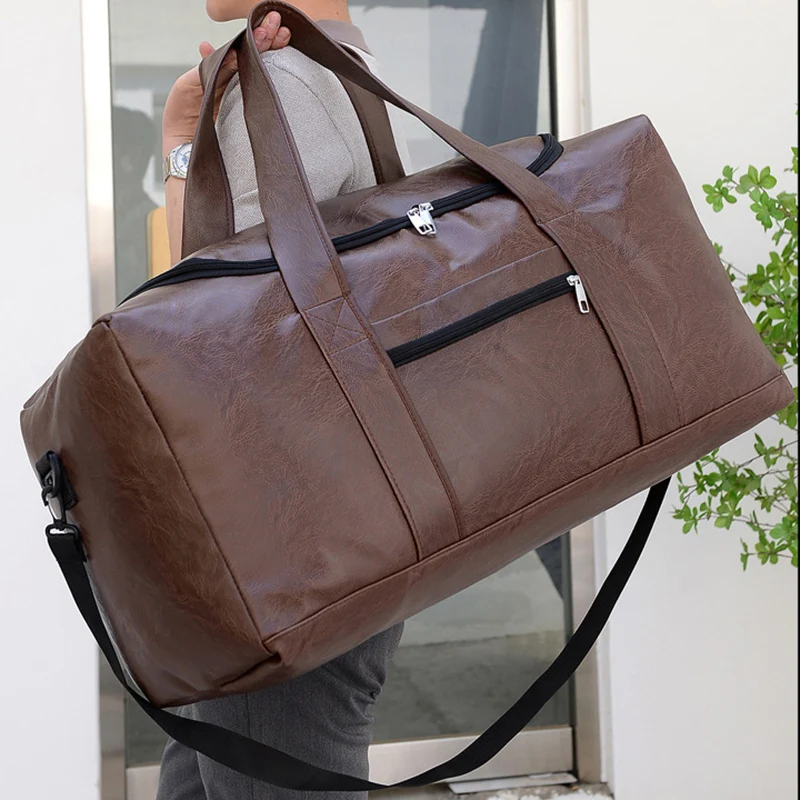 Mochila de PU para gimnasio, Fitness, Yoga, viaje, negocios, mochila para acampar al aire libre, senderismo, bolso grande para equipaje de corta distancia - imagen 5