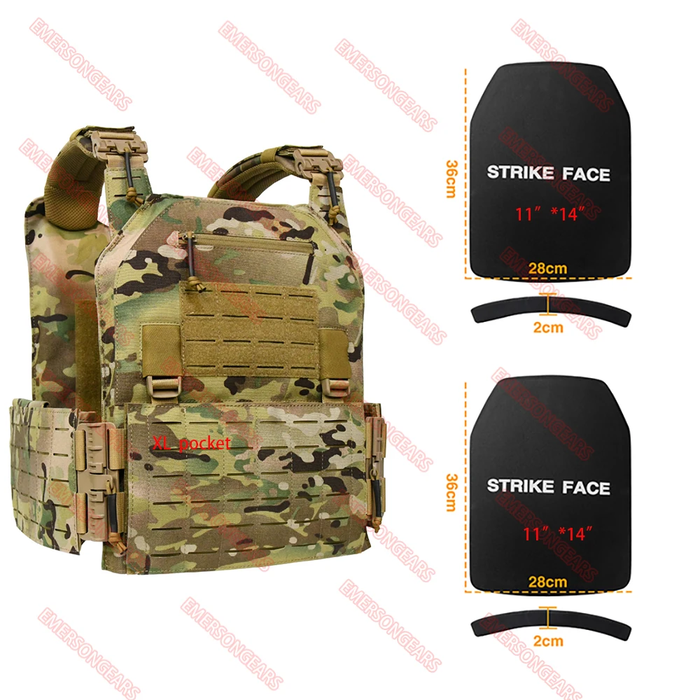 EMERSONGEARS XL tamaño 11 "* 14" Chaleco balístico táctico traje