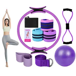 Kit pilates Better Me: bandas elásticas, pelota yoga y aro figura 8