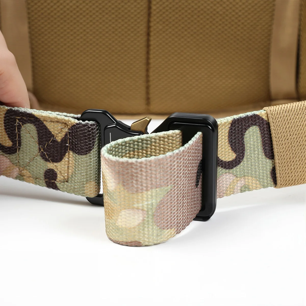 Cinturón táctico multifunción, cinturón de lona de alta calidad, cinturones de lujo de nailon para hombre, cinturón deportivo para pantalones vaqueros para mujer - imagen 4