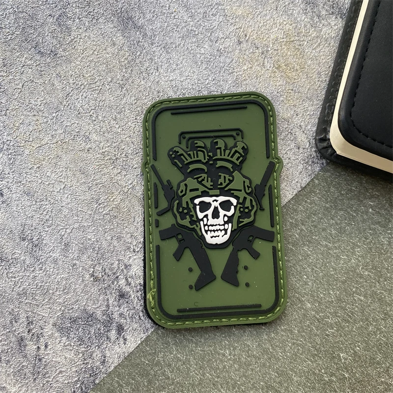 Centurion V2 oliva táctica moral emblema engranaje PVC parche militar esqueleto guerrero brazalete gancho y bucle mochila sombrero pegatinas - imagen 5