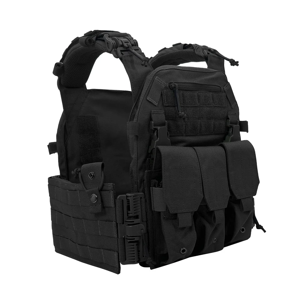 EMERSONGEARS Chaleco táctico 6094 de liberación rápida de tela de nailon 1000D con bolsa triple para revistas Chaleco táctico estilo 094K - imagen 3