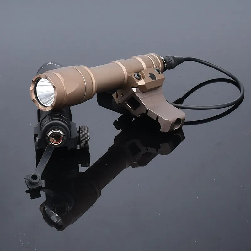 Wadsn-Base de montaje de luces de explorador de caza, montaje en Offset de Metal, montaje táctico M300 M600, soportes Dani-defens, compatible con MLOK KEYMOD, Riel de 20mm - imagen 3