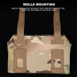 Bolsa táctica administrador MOLLE para móvil y mapas – Panel frontal