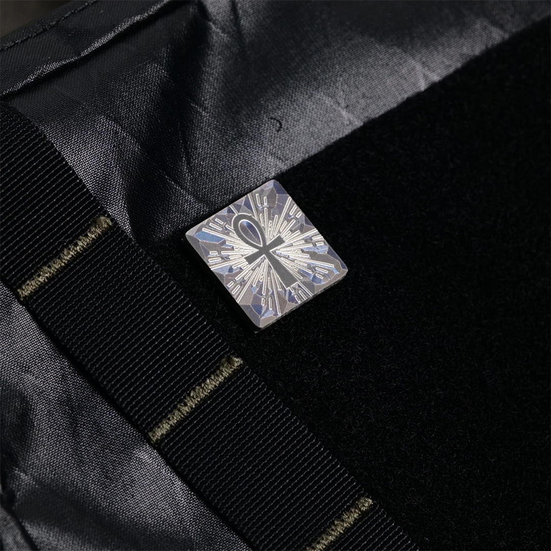 Parches de armadura de la serie egipcia antigua, insignia táctica de aleación de titanio con ganchos para ropa, mochila, decoración DIY - imagen 3