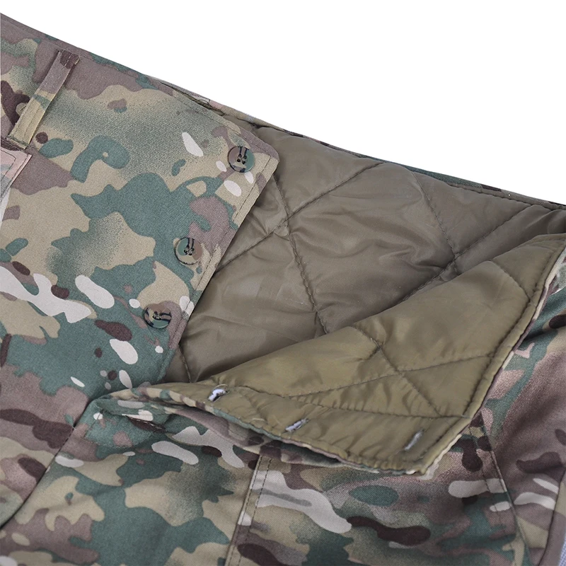 Pantalones Cargo térmicos impermeables para hombre, pantalones largos tácticos de forro polar grueso, elásticos, casuales, militares, SoftShell, cálidos, Invierno - imagen 5