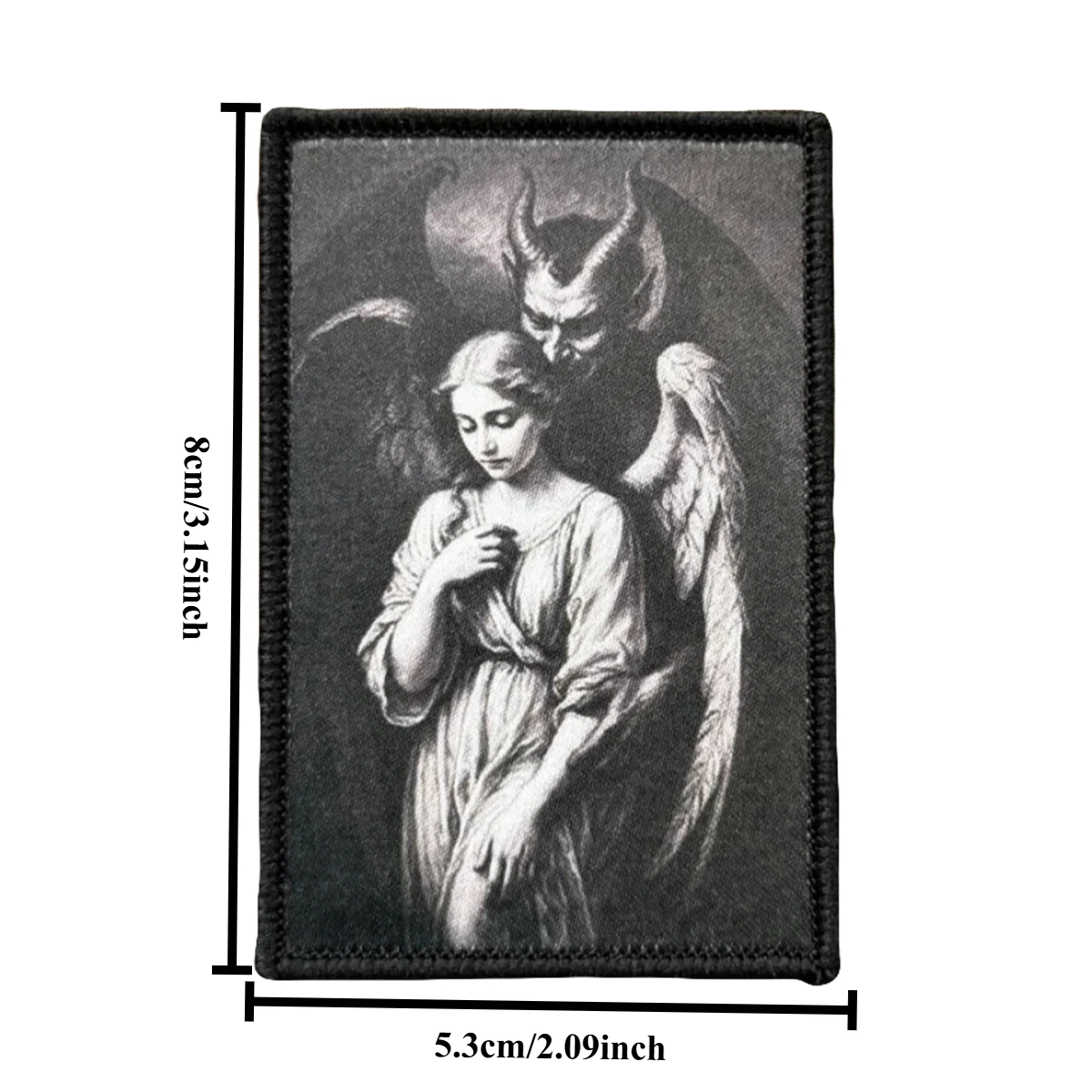 Parches tácticos "ángel y demonio" para ropa, parche divertido de gancho y bucle, insignia de moral militar, apliques de combate, pegatinas para mochila - imagen 4