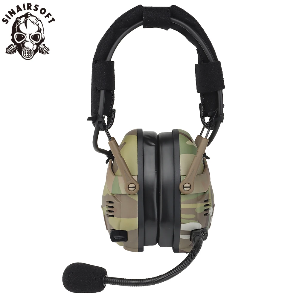 Auriculares tácticos Bluetooth, Sintonización recargable, reducción de ruido, auriculares de caza, casco, montado en la cabeza, doble uso - imagen 2