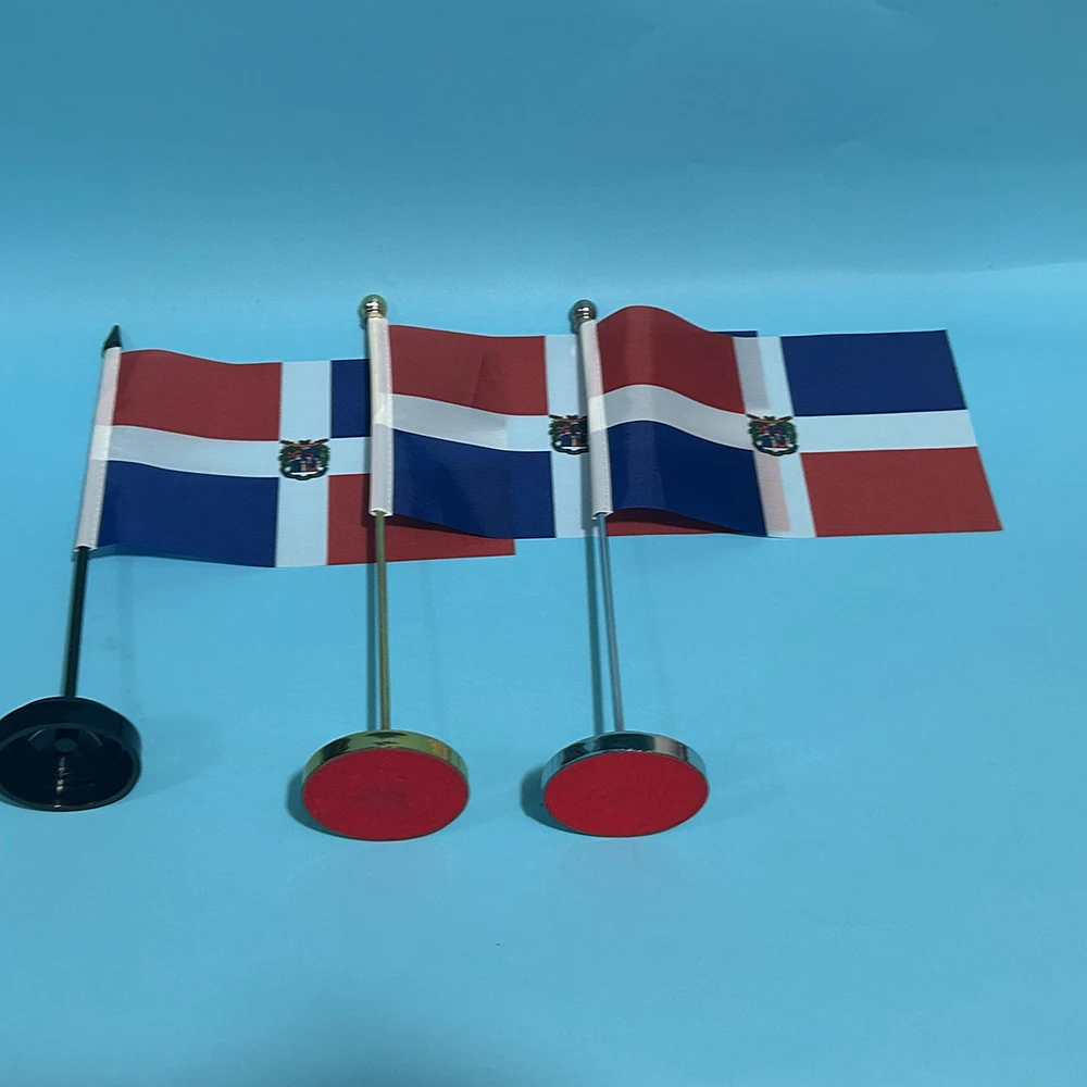 Bandera de mesa República Dominicana – Decoración oficina - imagen 3