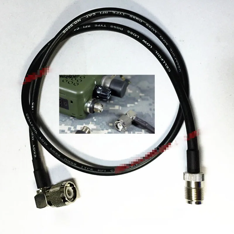 Cable extensión antena TNC táctico para walkie talkie PRC148 PRC152